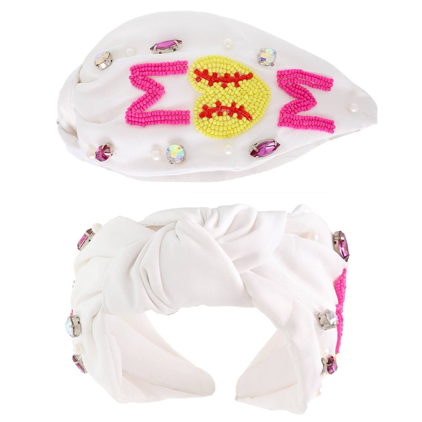 Basketball Mom Crystal Beaded Headband