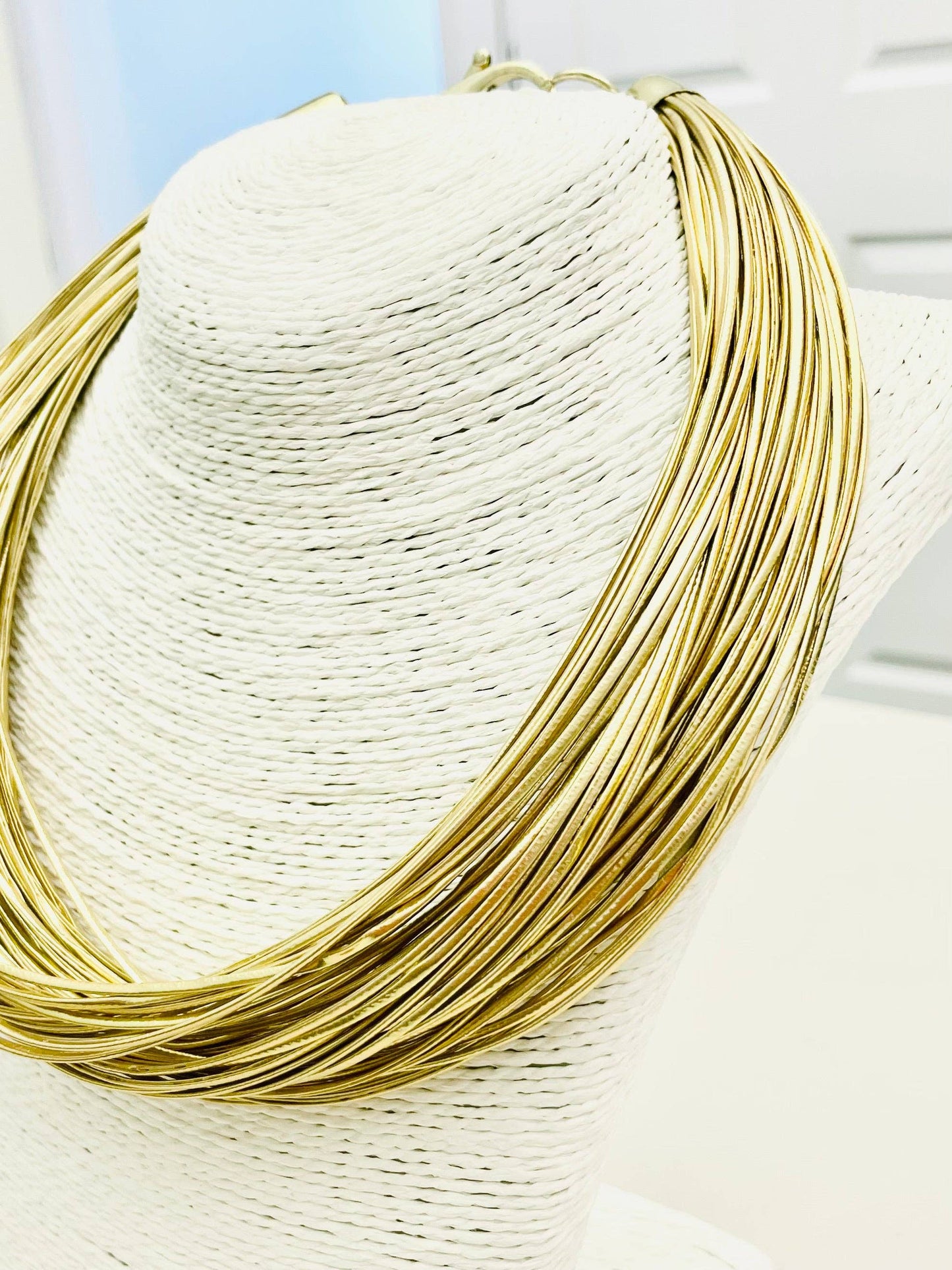 Leatherette Gold Strand