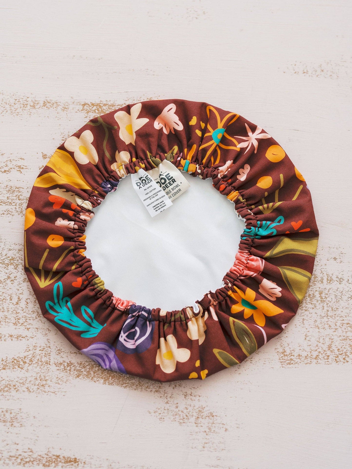 Fall Floral Reusable Bowl Cover