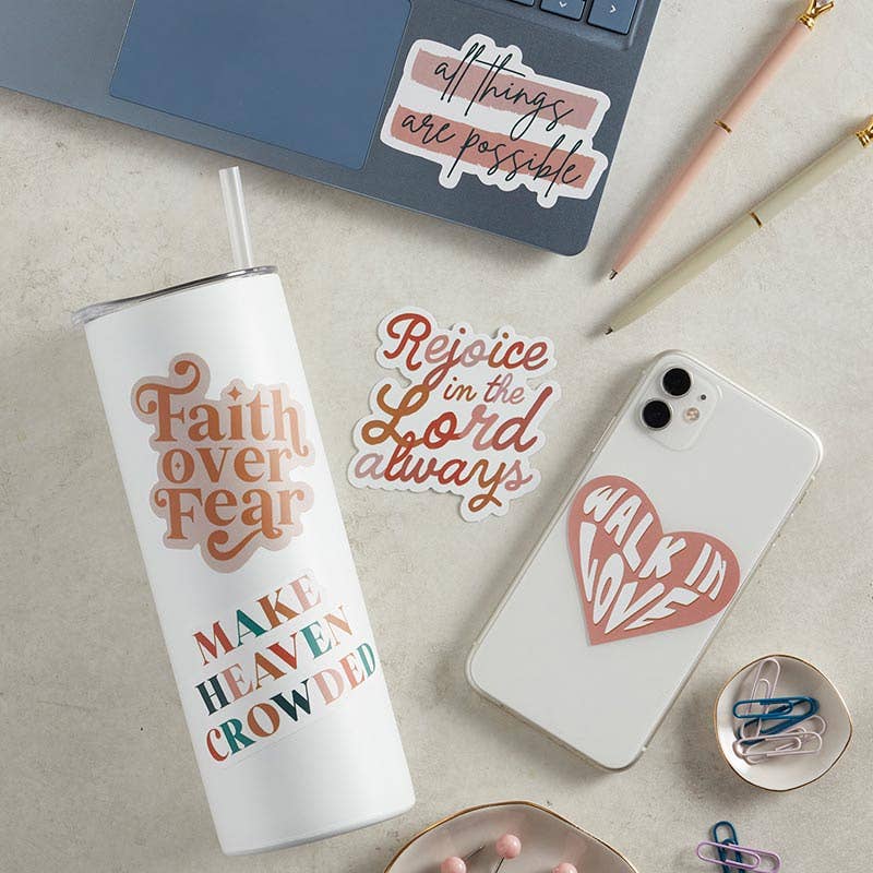 Vinyl Sticker Pack- Retro Faith Pack