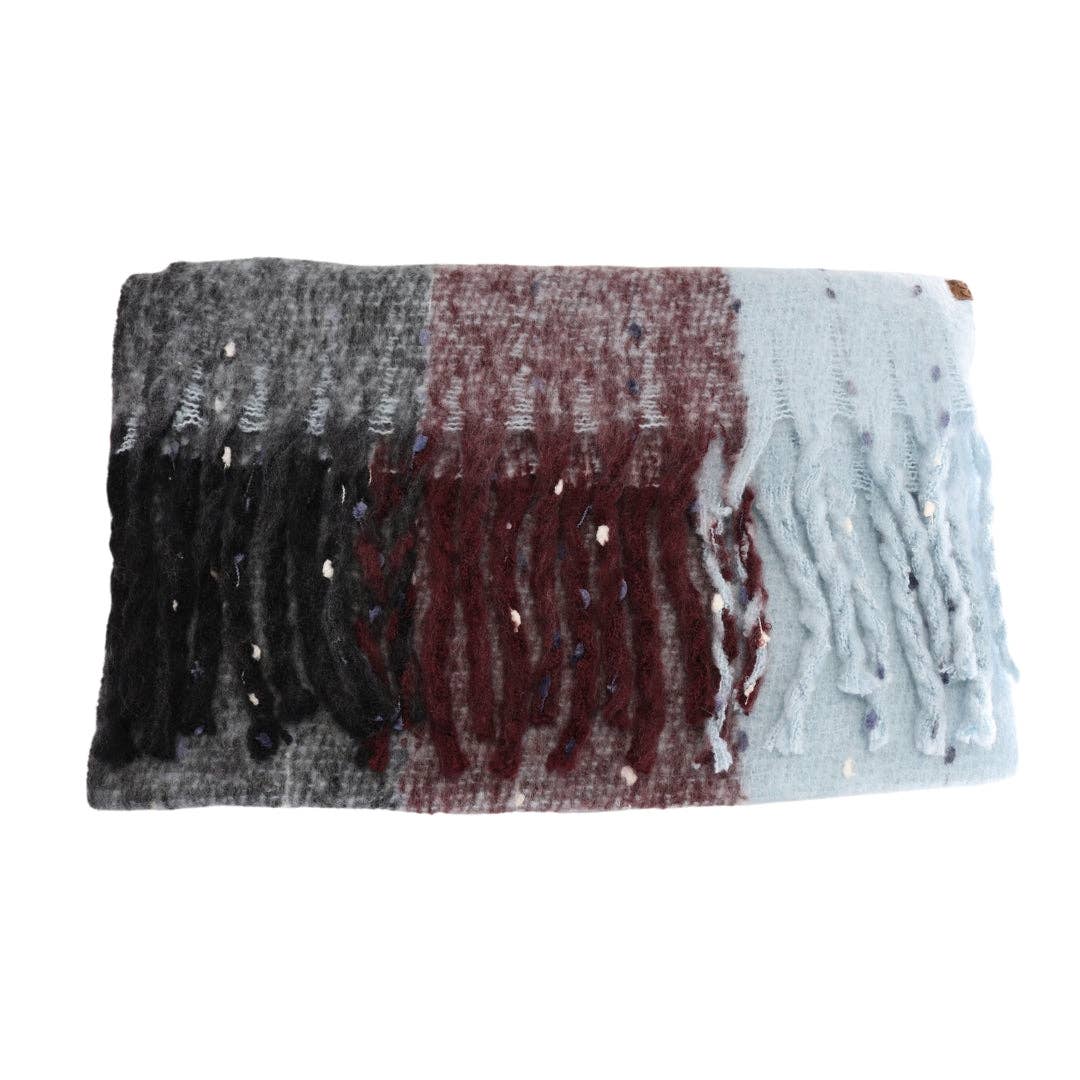 Multi Color Wide Stripe C.C Scarf