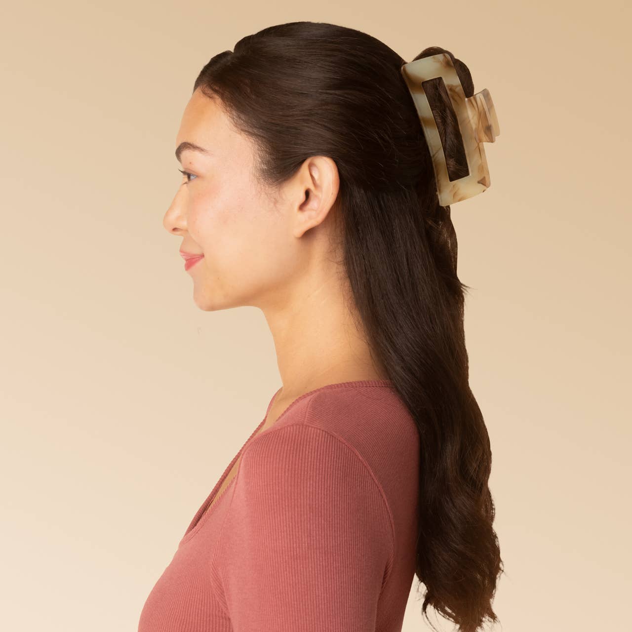 Kitsch Jumbo Claw Clip – Chocolate Marble