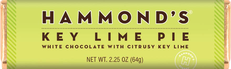 Hammond's Key Lime White Chocolate Bar