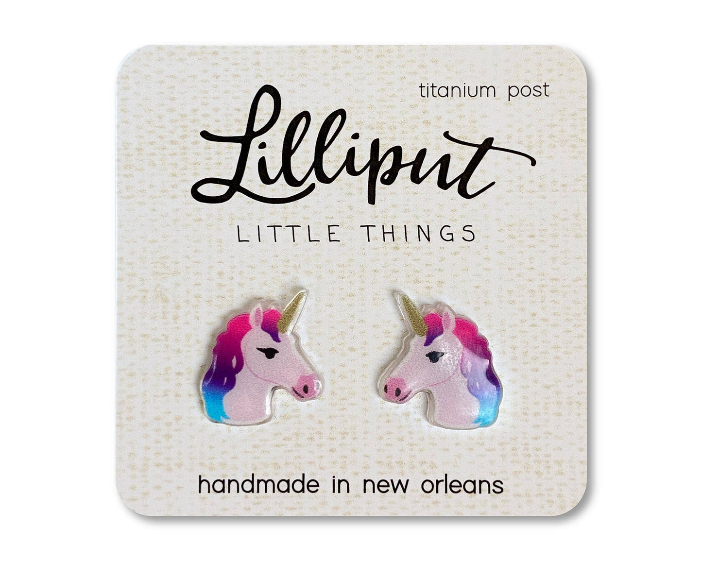 Lilliput Rainbow Unicorn Earrings