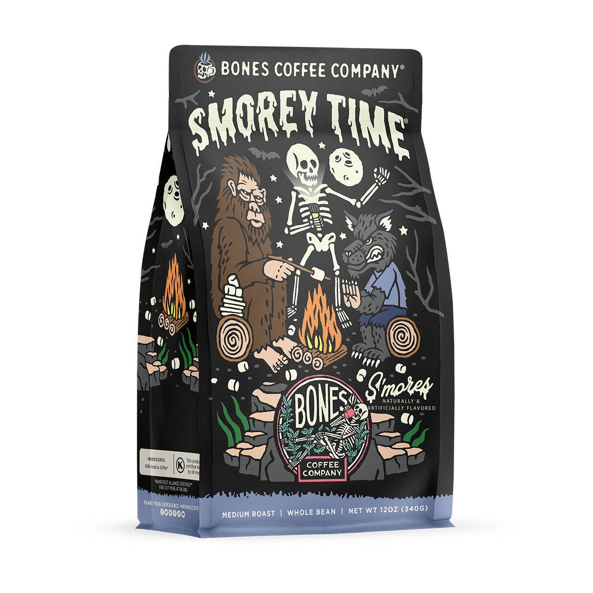 Bones S'morey Time Flavored Ground 12oz Coffee