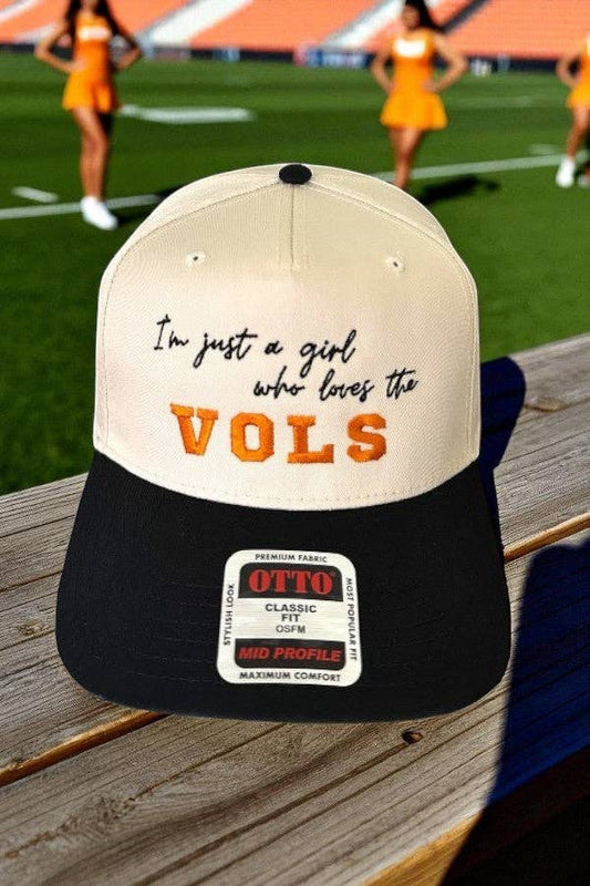 I’m Just a Girl Who Love The Vols Embroidered Hat