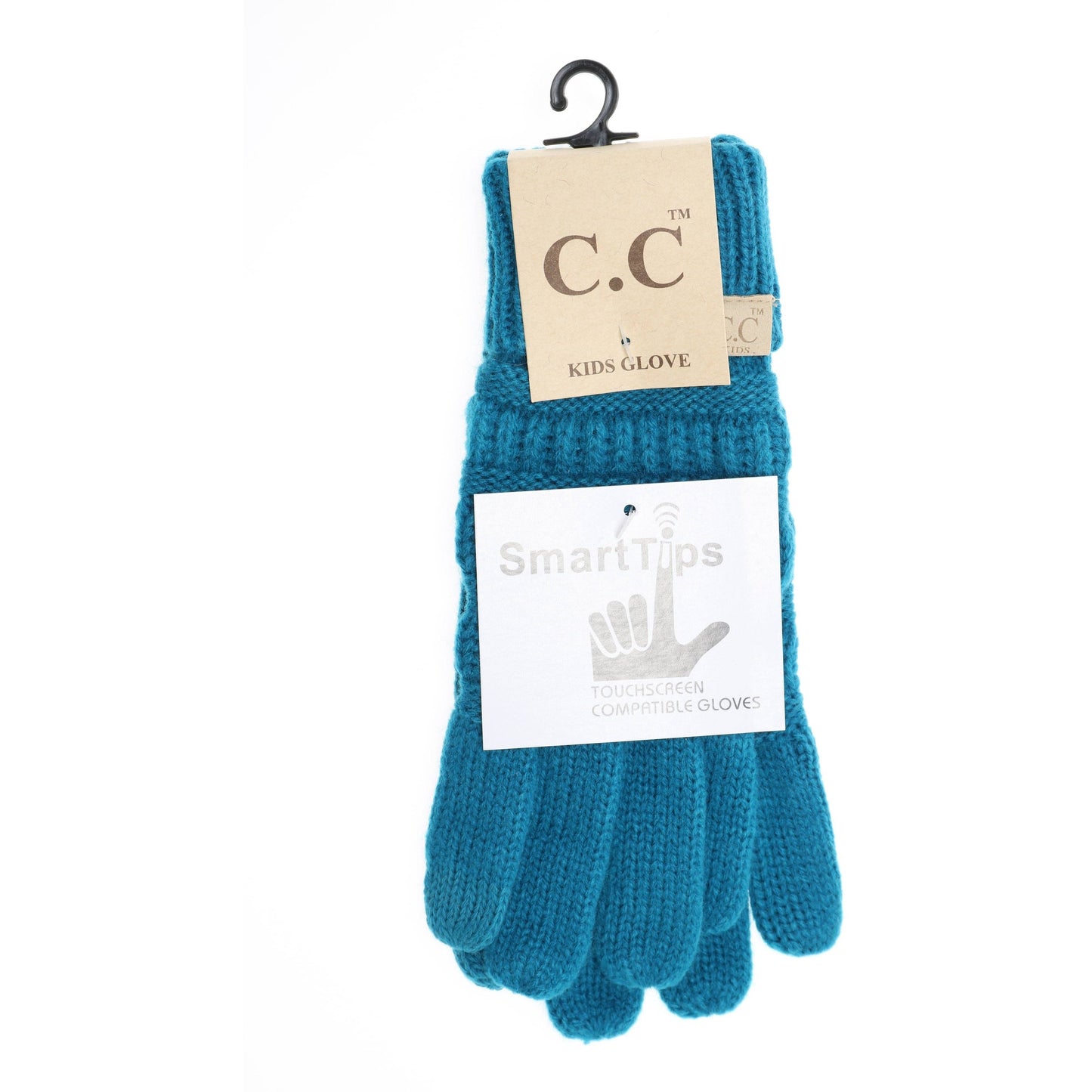 KIDS Solid Cable Knit CC Gloves