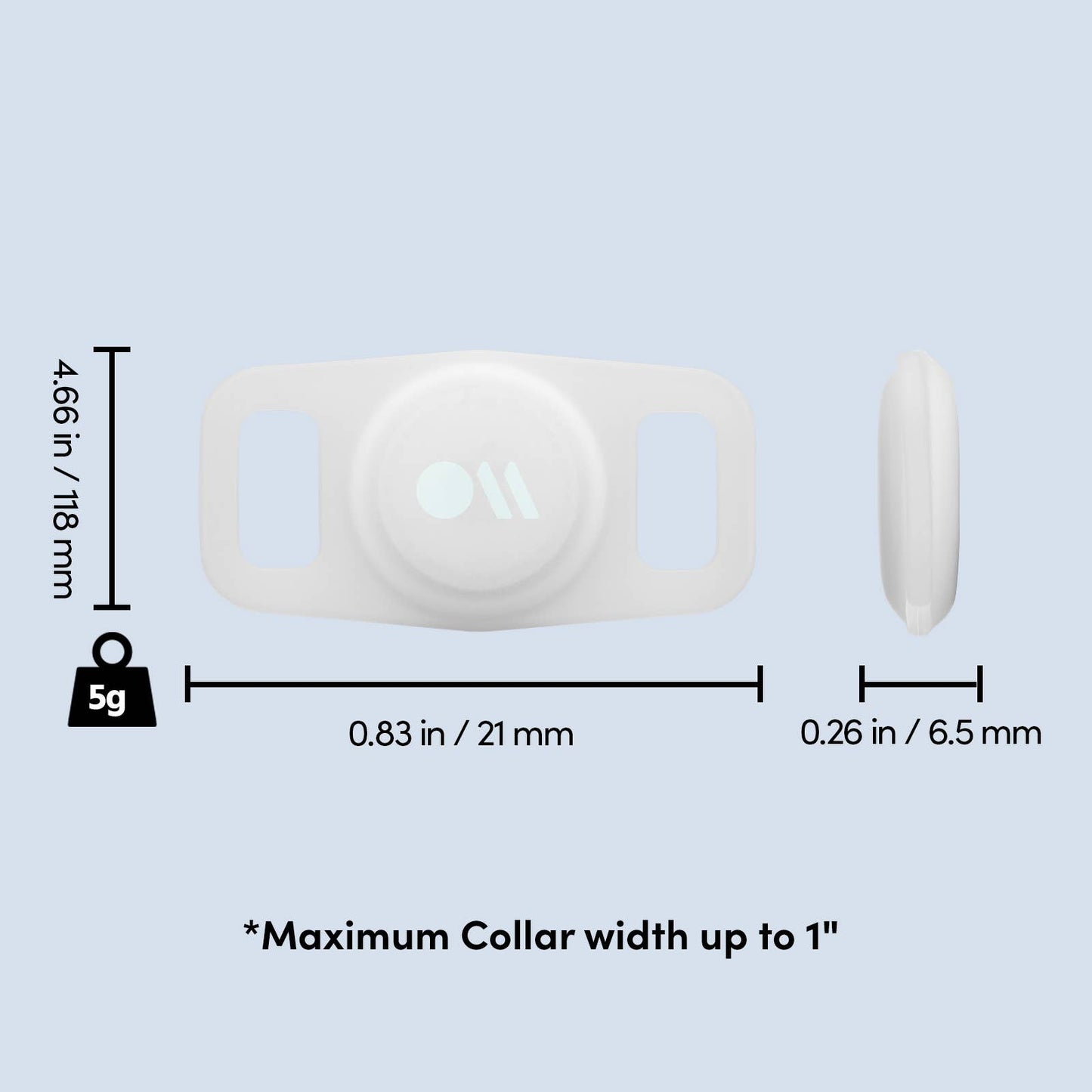 Case-Mate AirTag Case for Dog Collars (Glow in the Dark) - AirTag Case