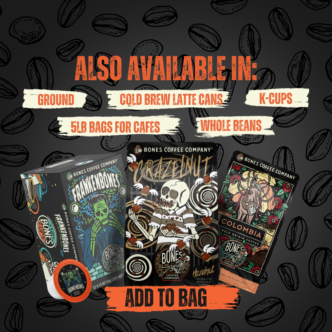 Bones Crazelnut Flavored Ground 12oz Coffee