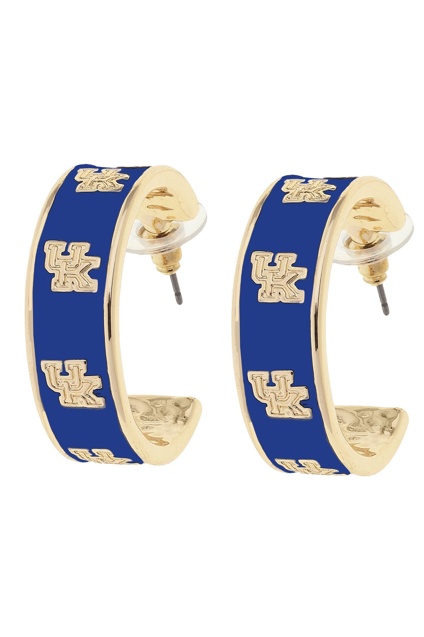 Kentucky Wildcats Enamel Logo Hoop Earrings