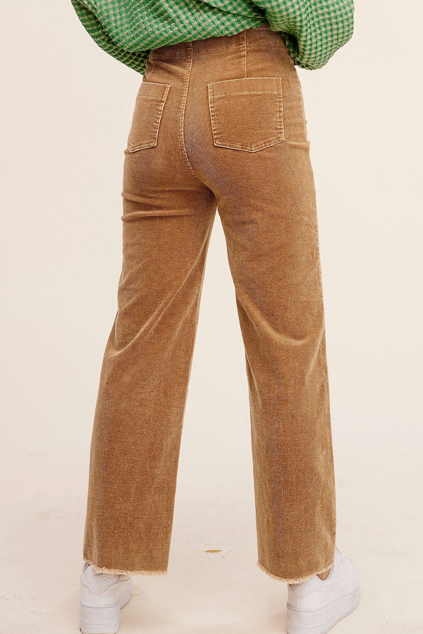 La Miel High Waisted Wide Leg Corduroy Pants
