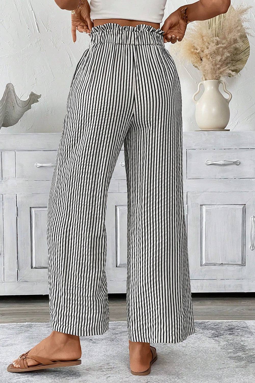 Striped Flowy Favorite Pants