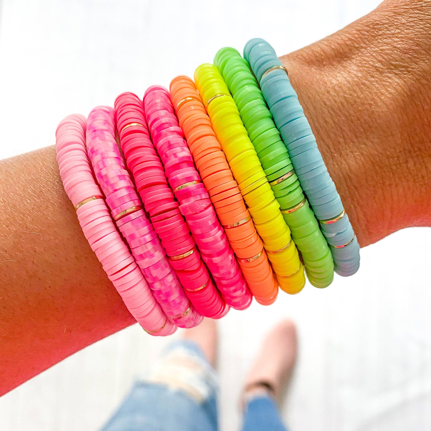 Neon Heishi Bracelet