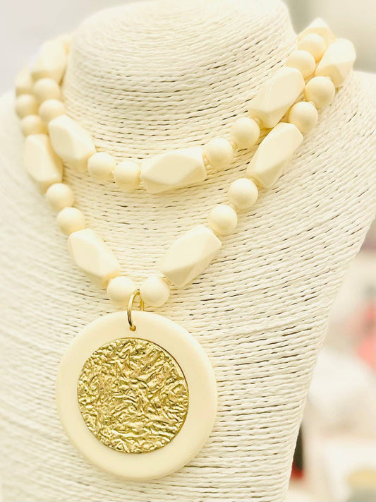 Double Strand Pendant Necklace