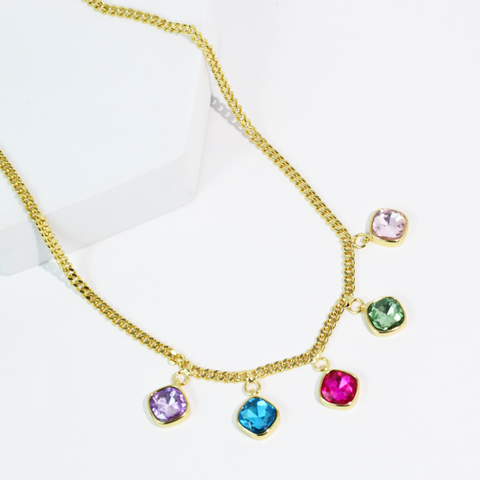Treasure Jewels Rainbow Kiss Necklace