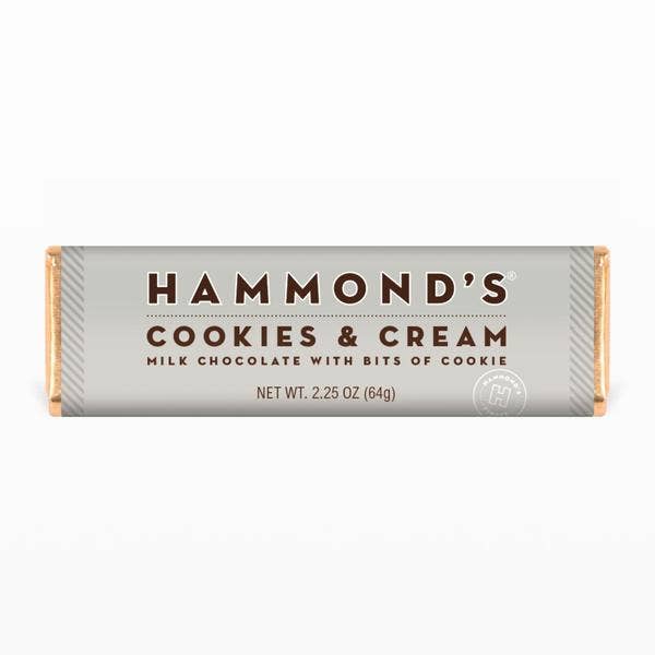 Hammonds Cookies and Creme Milk Chocolate Bar