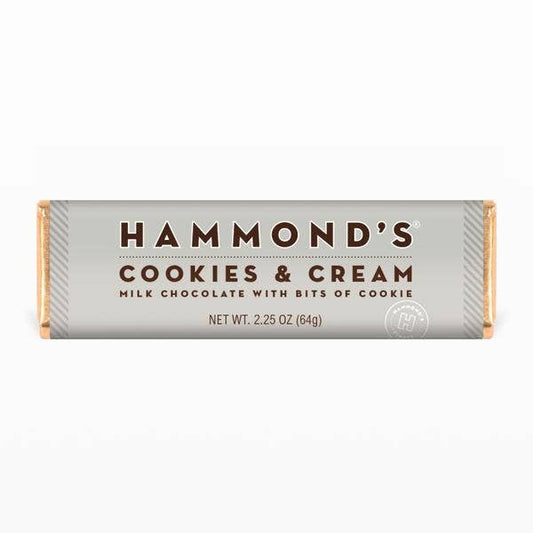 Hammonds Cookies and Creme Milk Chocolate Bar