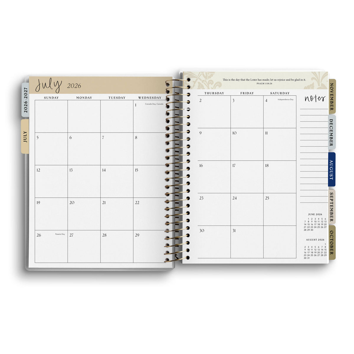 Walking with Jesus 2026–2027 Christian 18-Month Planner