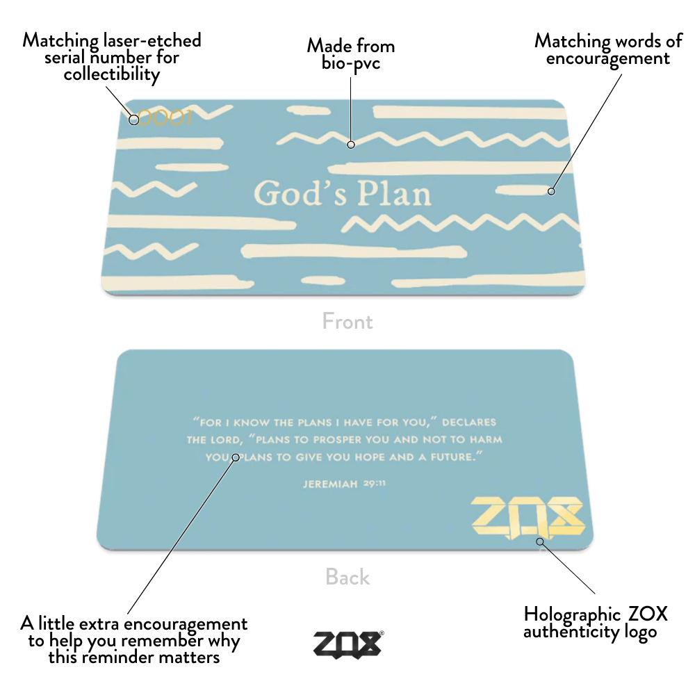 Zox God's Plan Bible Verse Bracelet