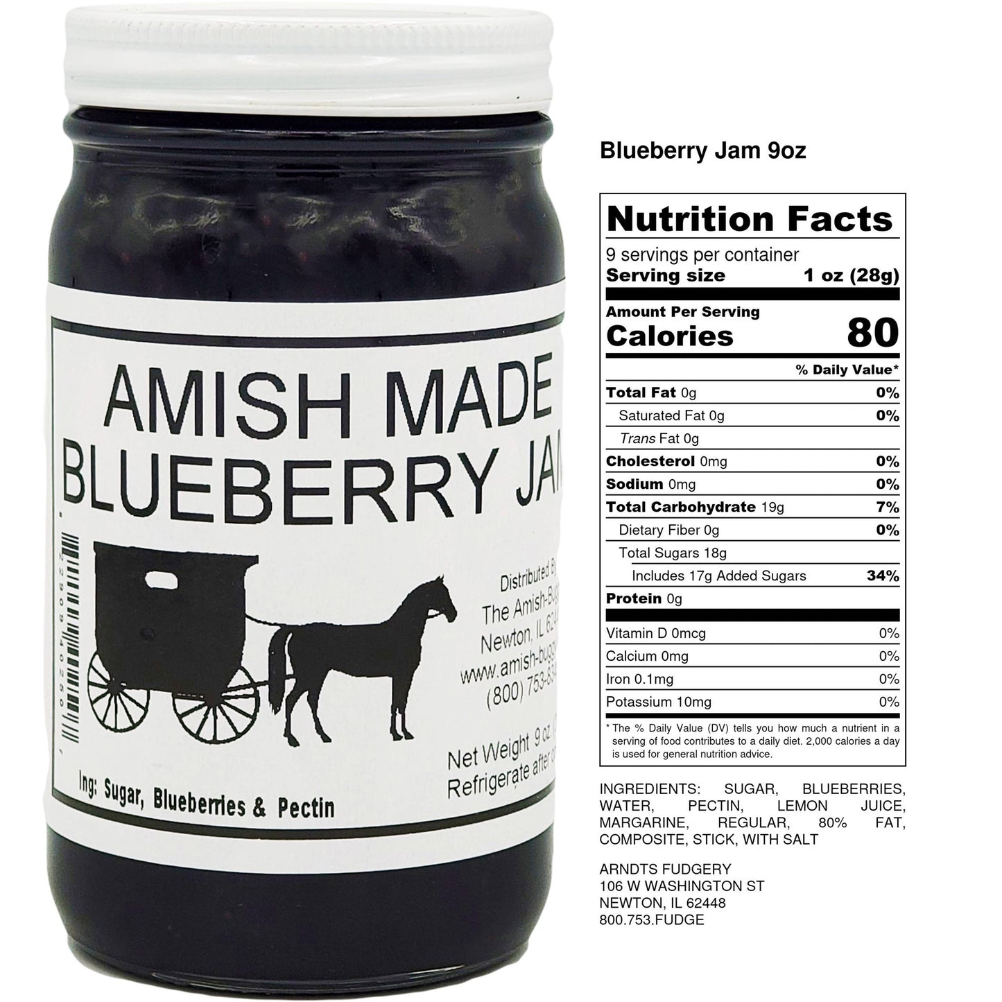 Amish made Jam and Jellies - 8 oz.