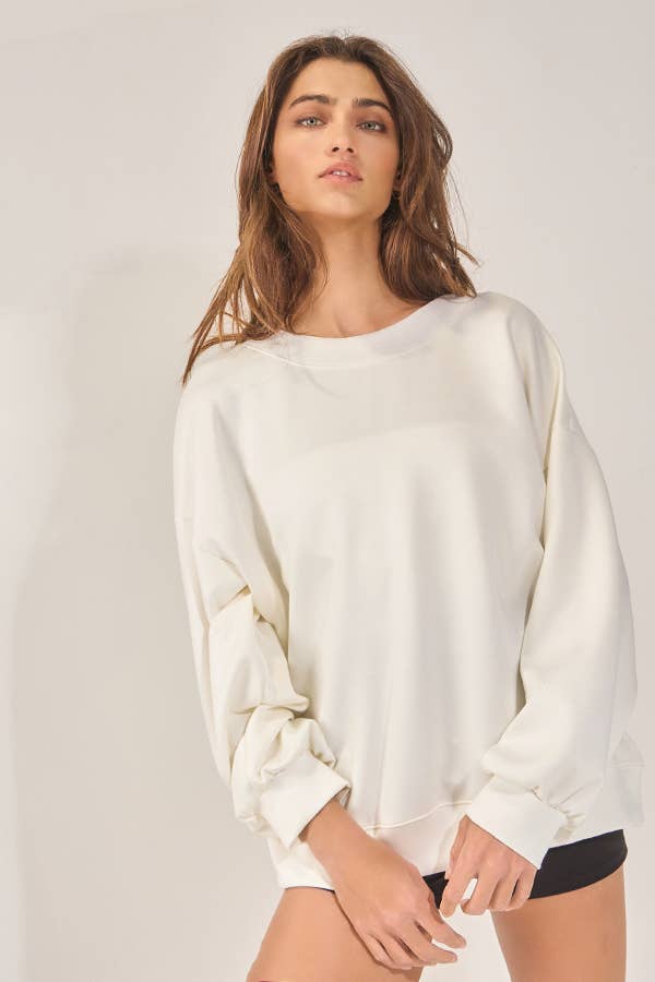 Bow Back Oversized Sweatshirt