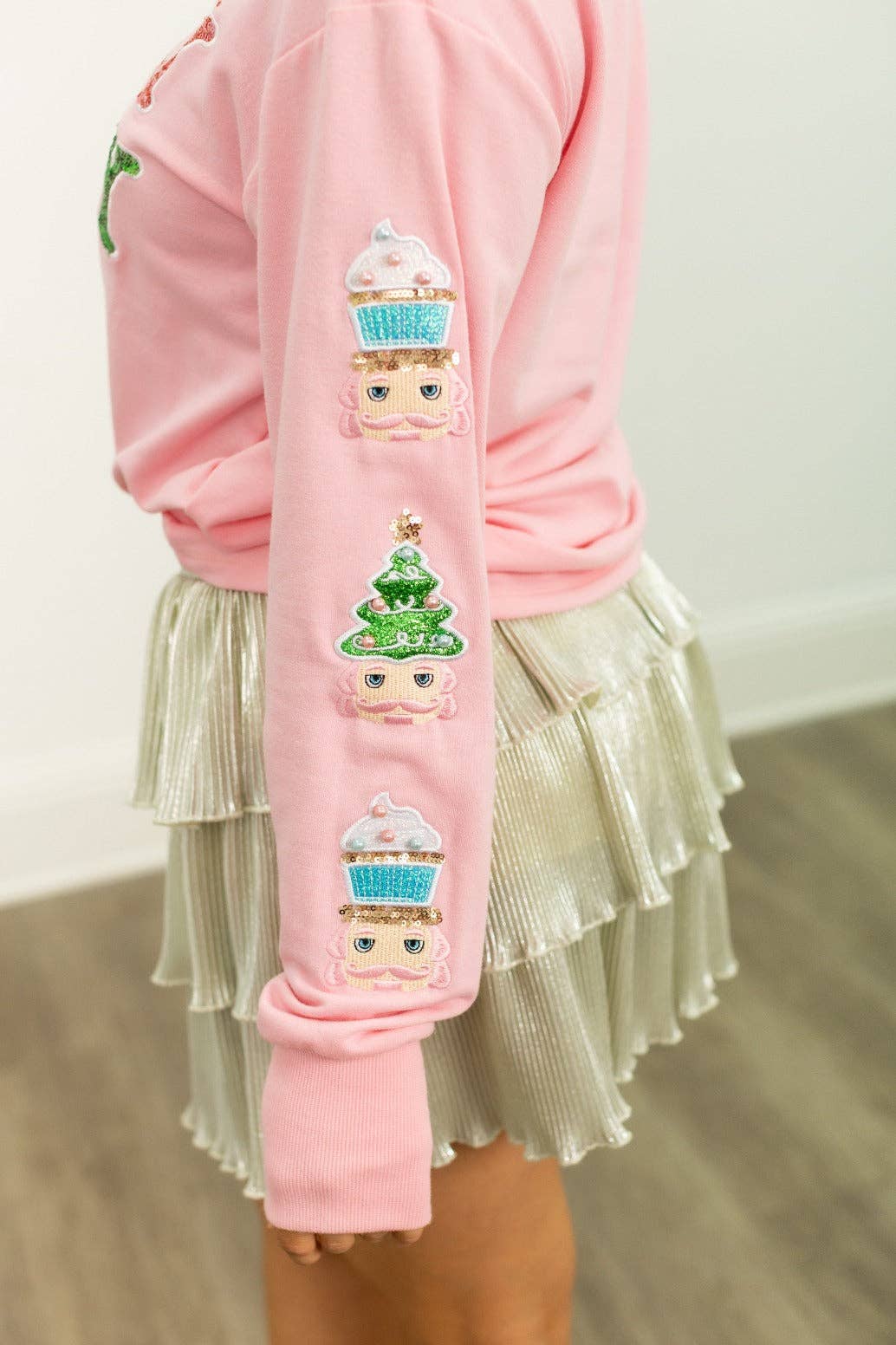 Holly Jolly Sequin Nutcracker Sweatshirt