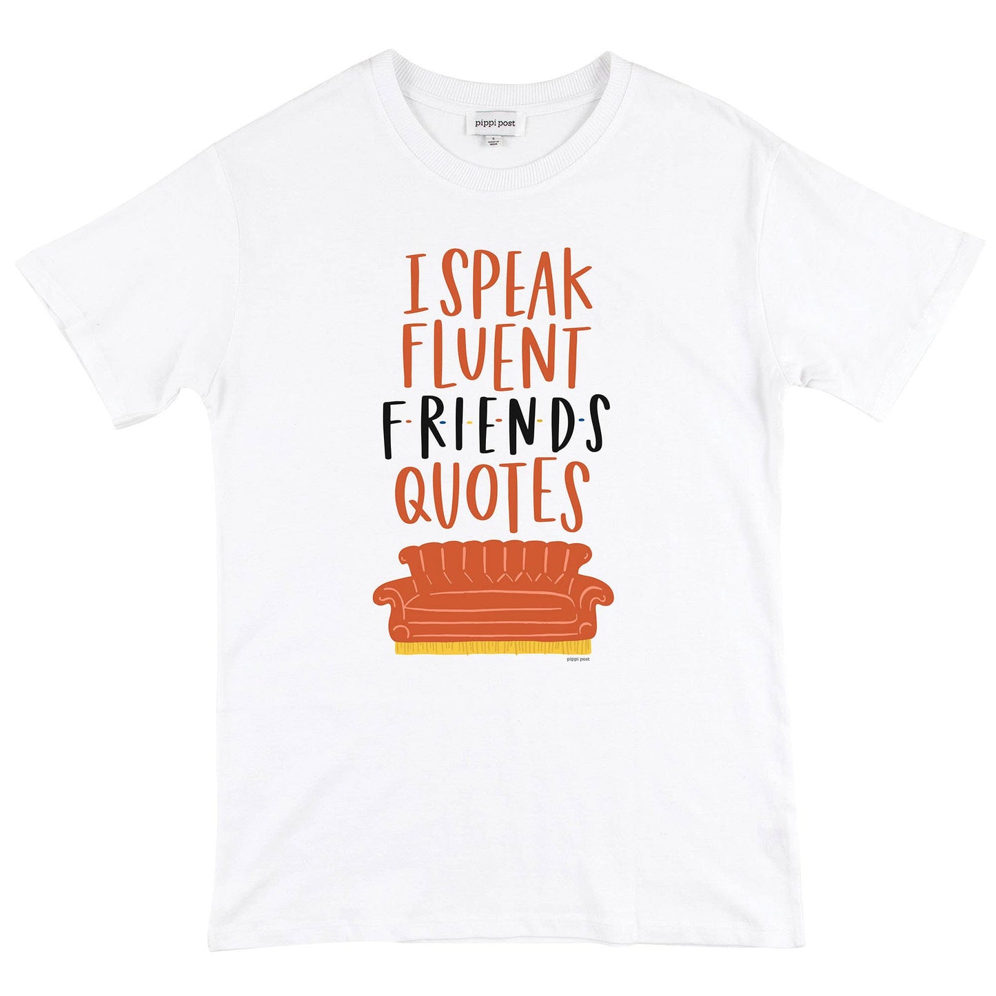 Fluent Friends Quotes - Pippi Tee - White