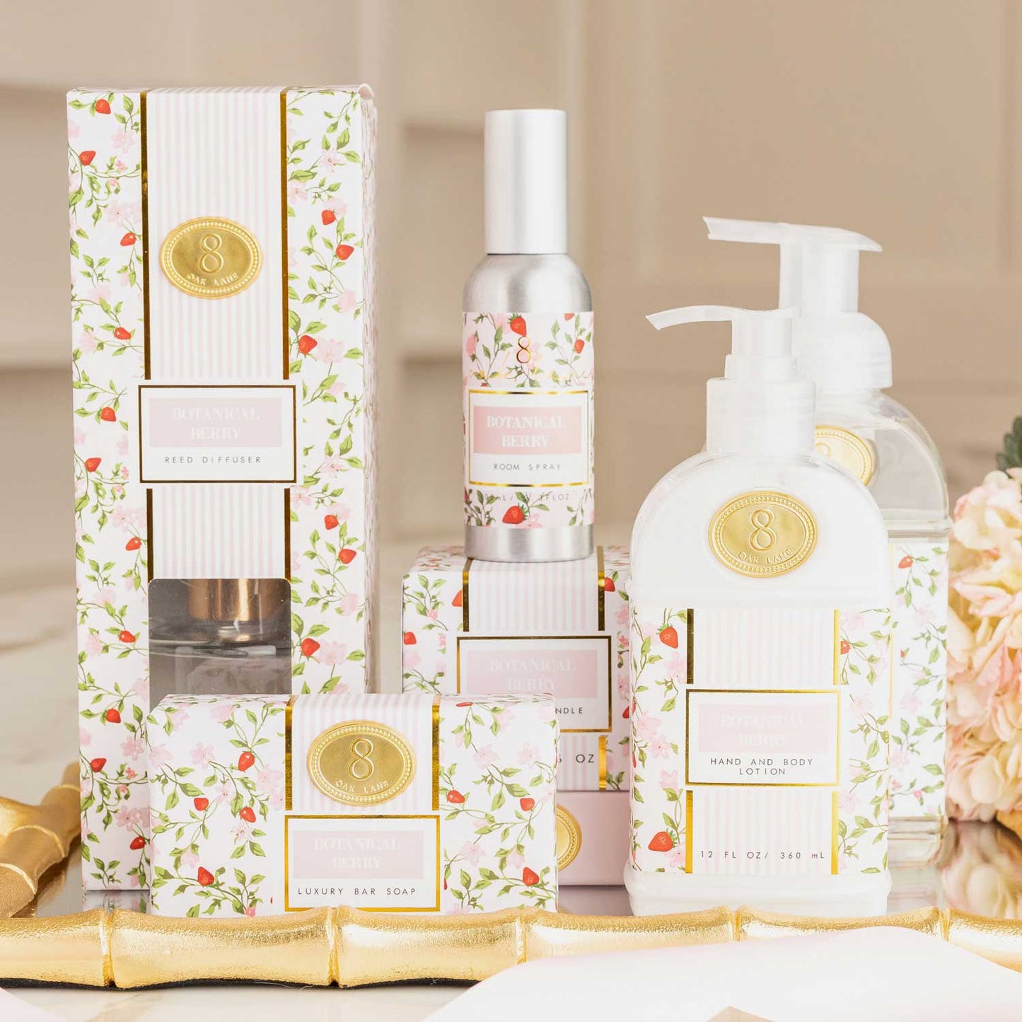 8 Oak Lane Botanical Berry Foaming Hand Soap – 15oz Luxury Hand Wash