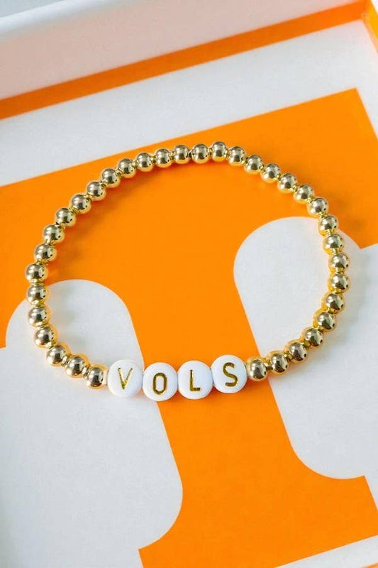 Vols Gold Beaded Bracelet