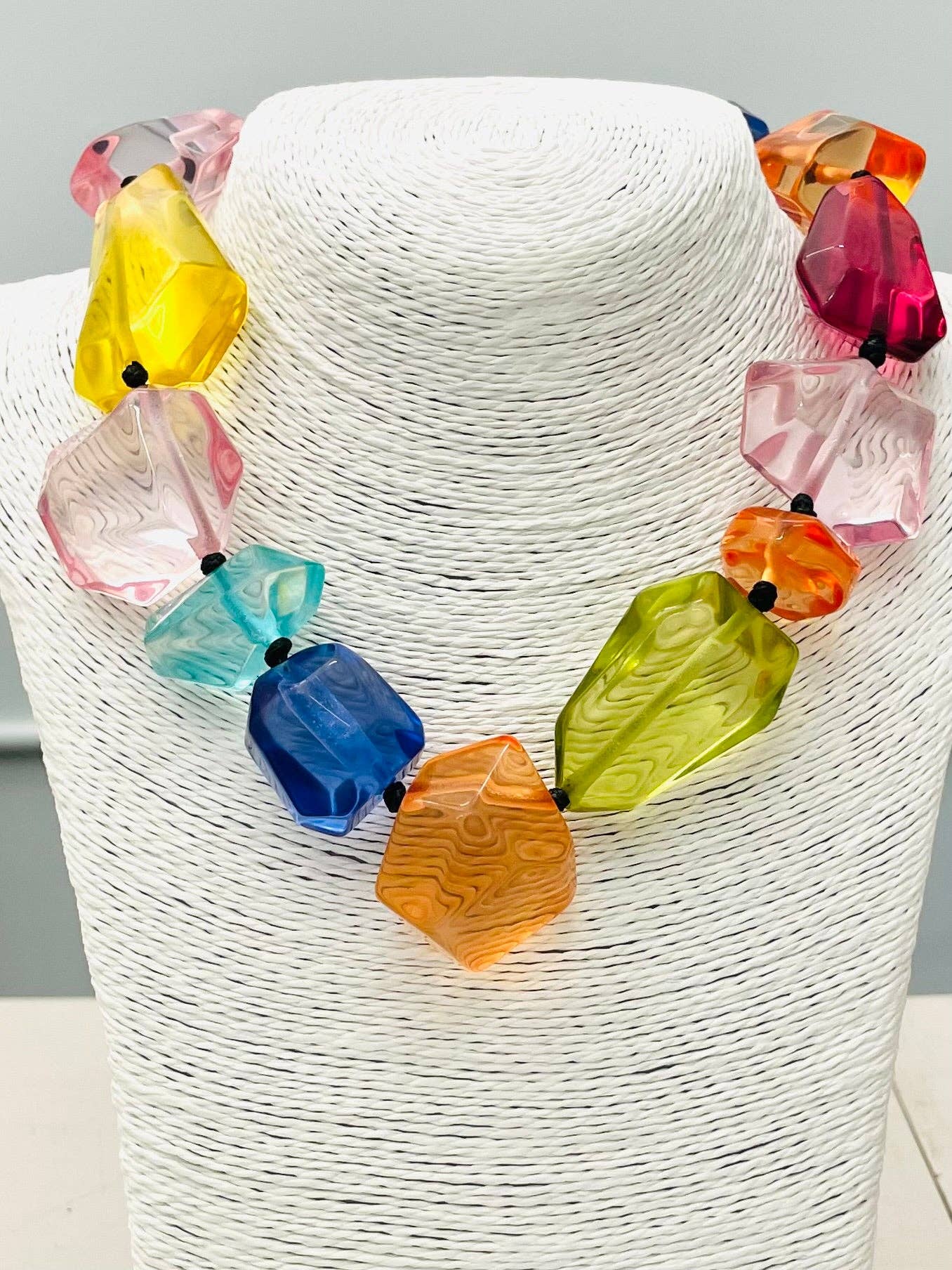 Summer Splash Crystal Statement Necklace