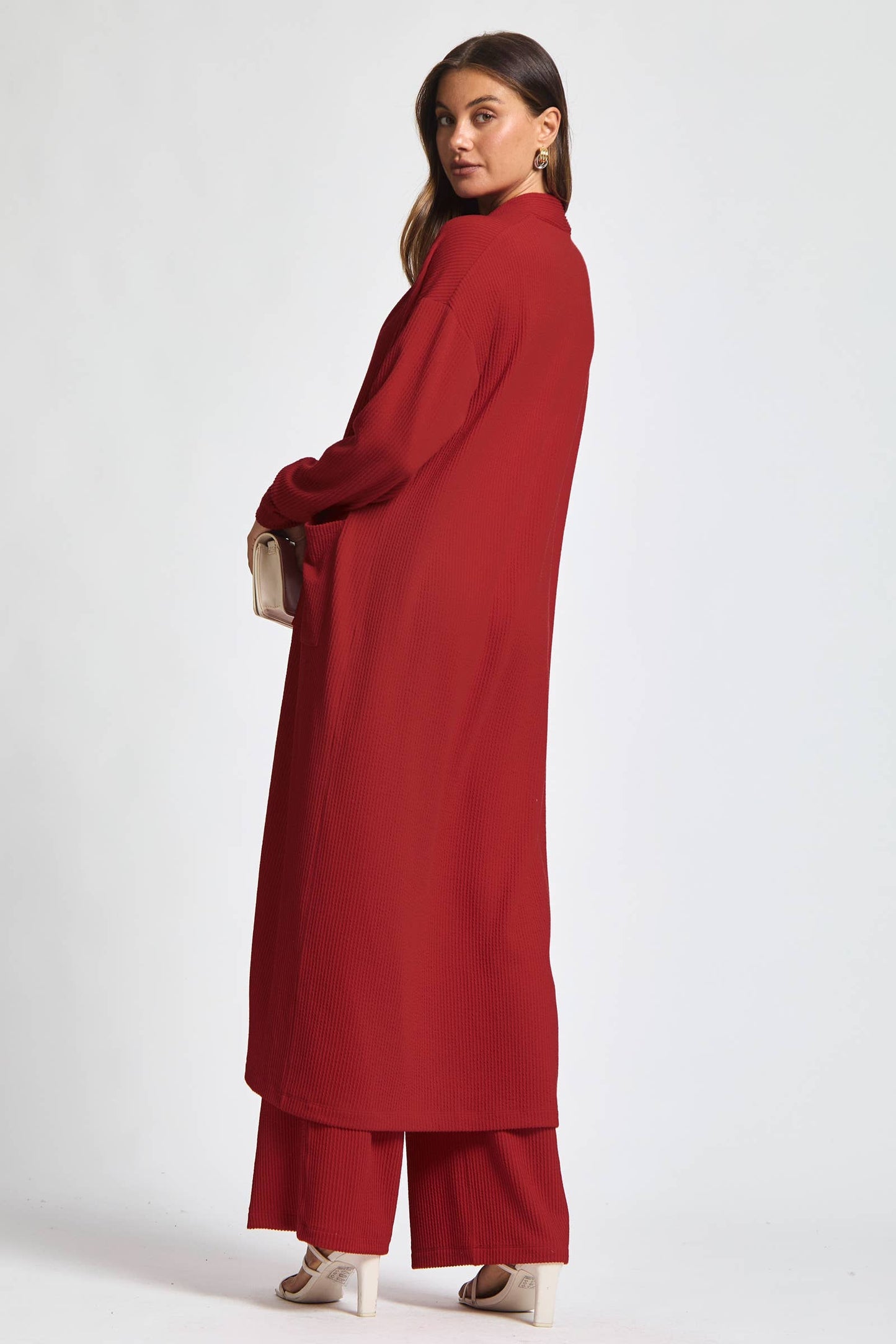 Dear Scarlett Longline Cardigan + Relaxed Pants Set
