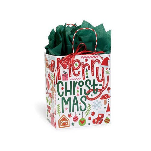 Whimsical Christmas Paper Gift Bags