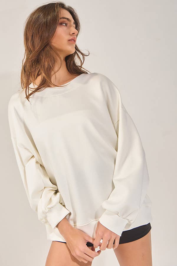 Bow Back Oversized Sweatshirt