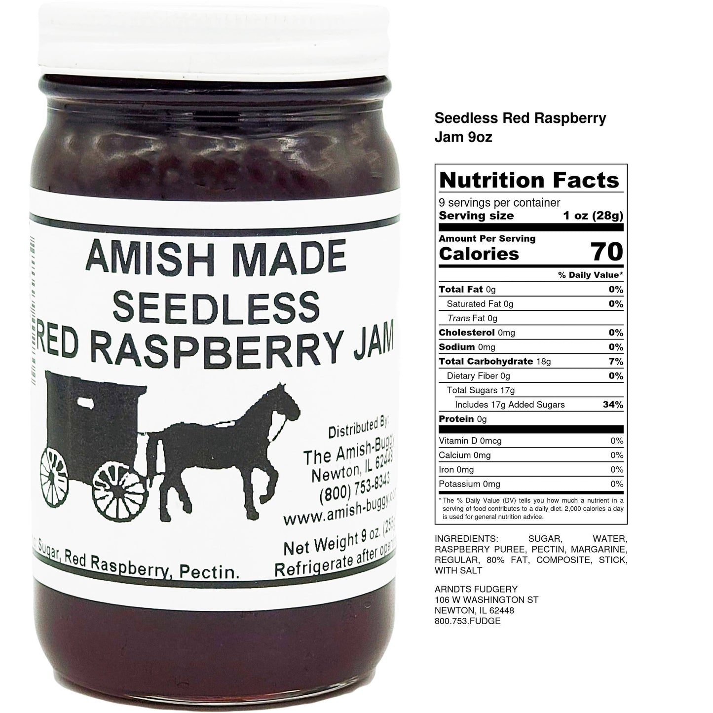 Amish made Jam and Jellies - 8 oz.