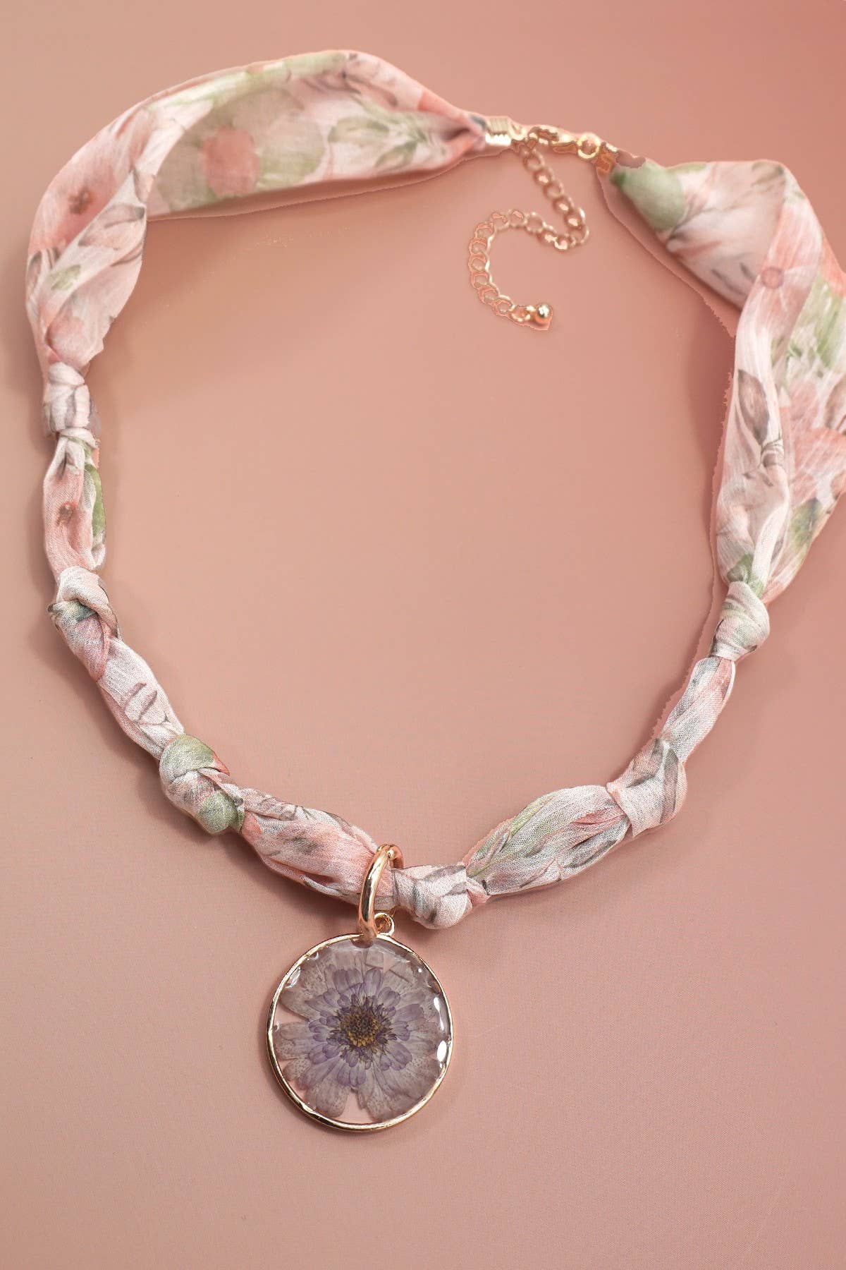 Handcrafted Scarf Interchangeable Charm Necklace