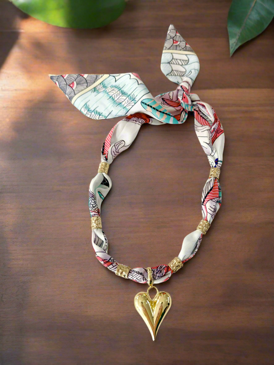 Palm Scarf Necklace