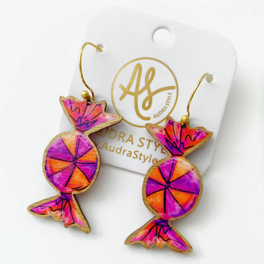 Fall Halloween Statement Earring Halloween Candy Earrings