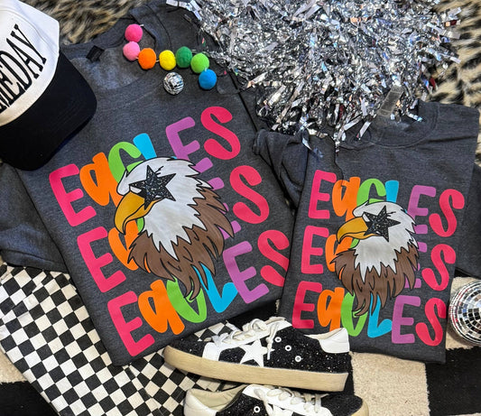 Eagles Neon Mascot Sweatshirt