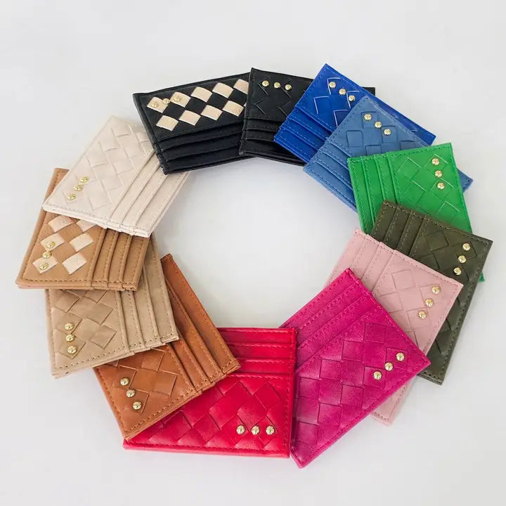Pretty Simple Mariah Woven Small Card Holder Wallet