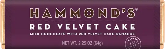 Hammonds Red Velvet Cake Milk Chocolate Candy Bar