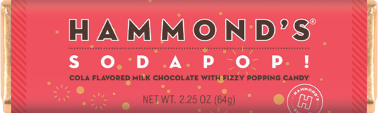 Sodapop! Milk Chocolate Candy Bar  2.25oz