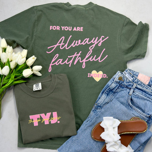 Thank You Jesus Front & Back Comfort Colors Tee