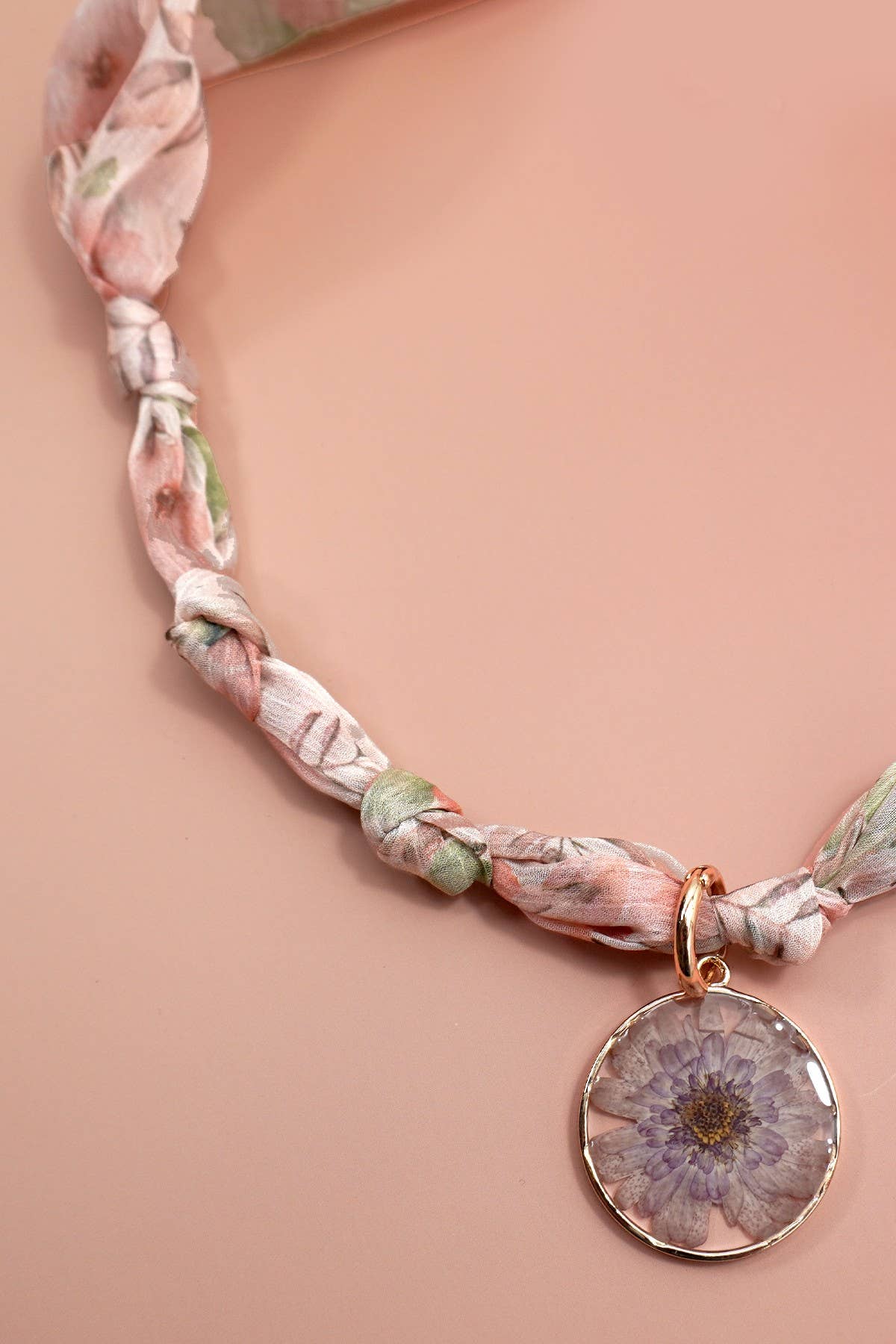 Handcrafted Scarf Interchangeable Charm Necklace