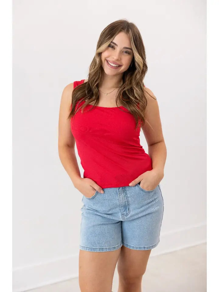 Grace + Emma Bella Square Neck Tank Top