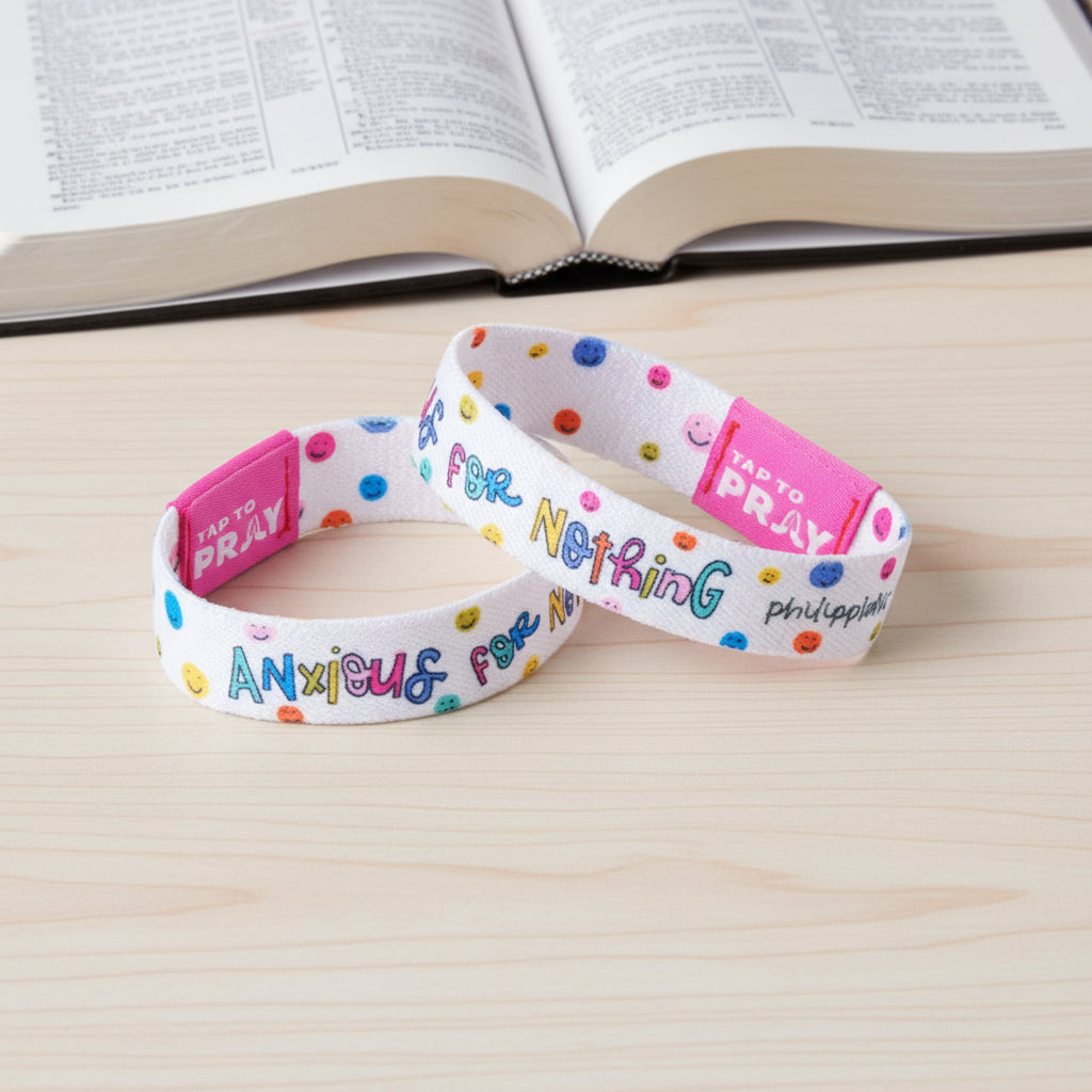 Versible Tap to Pray-Kingfolk Series Wristband-Anxious for Nothing