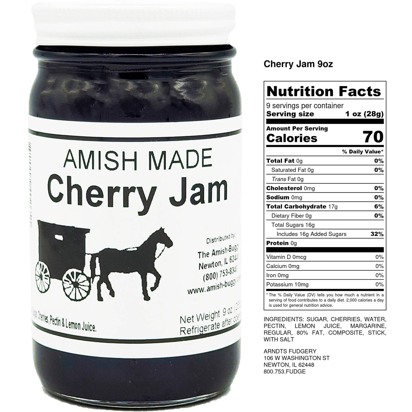 Amish made Jam and Jellies - 8 oz.