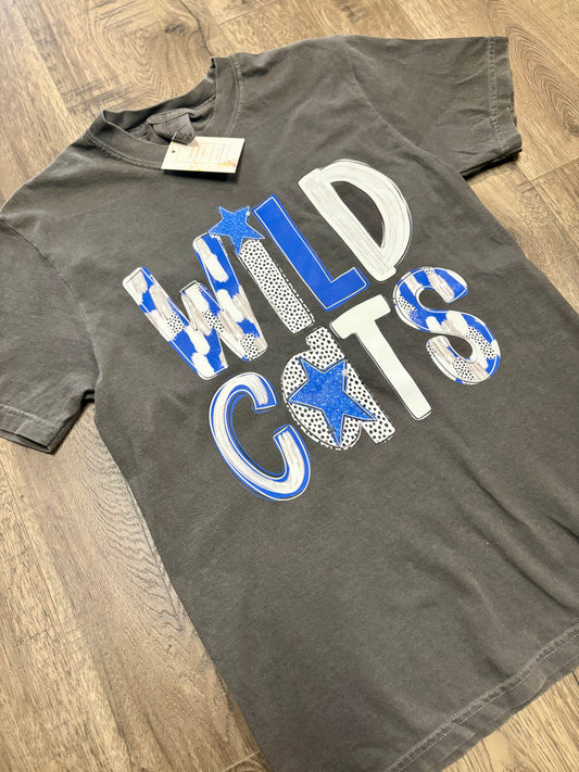 Playful Wildcats Graphic T-Shirt