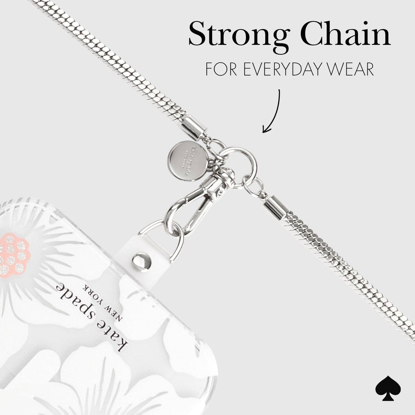 Kate Spade New York Crossbody Chain Heart of Silver