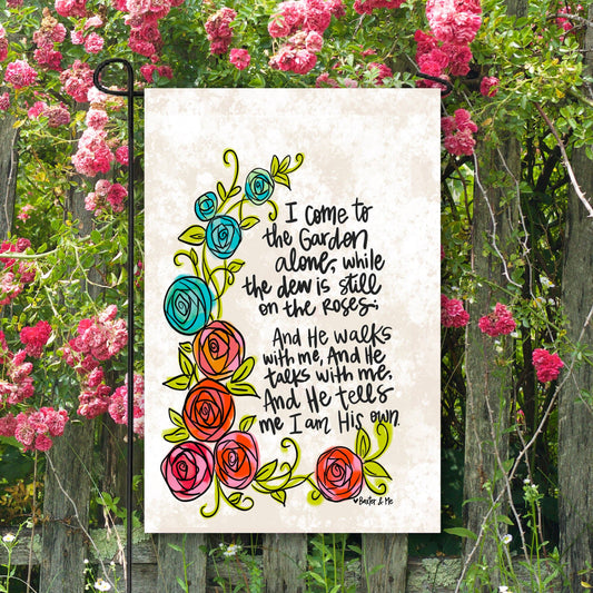 Dew on the Roses Garden Flag