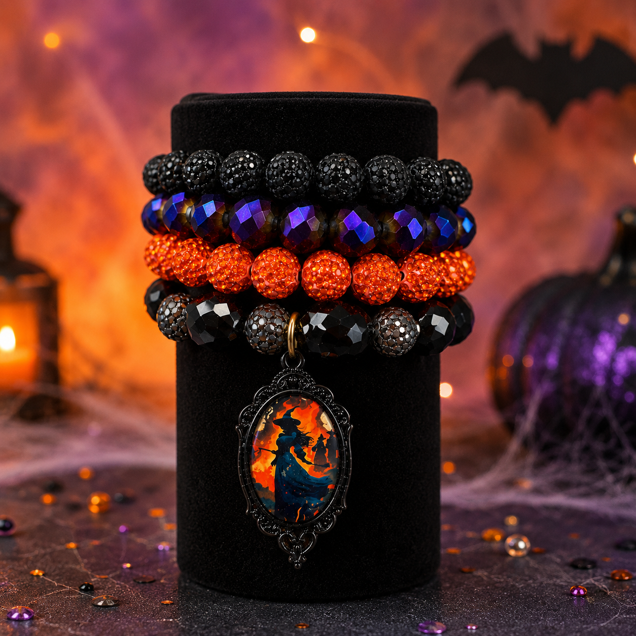 Halloween Bracelet Stacks | Limited Edition Spooky Sparkle Bracelets